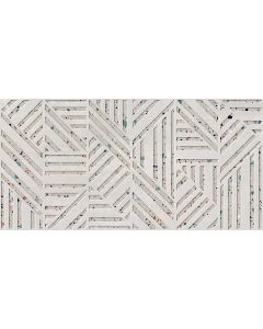 Prissmacer Cerámica Gobi Bianco relieve wandtegel 60x120 rett