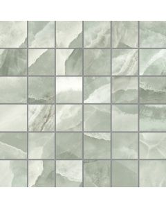 Energieker Onyx ek Jade mozaiek pulido 5x5 op net van 30x30