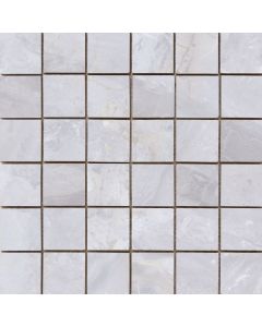 Cifre Cerámica Luxury mozaiek White gepolijst 5x5 op net van 30x30