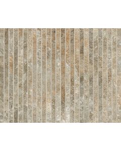 FAP Ceramiche Nobu Slate tratti mosaico 1x24 rond op net van 24x30,5
