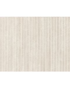 FAP Ceramiche Nobu White tratti mosaico 1x24 rond op net van 24x30,5
