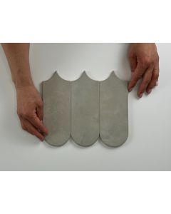 Cifre Cerámica Alure Plomb visschub wandtegel 8x21,5