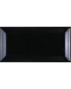 Steenbok Metro Zwart Glans 7,5x15