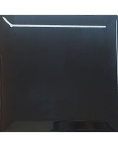 Steenbok Metro Zwart Glans 10x10 Eindstuk