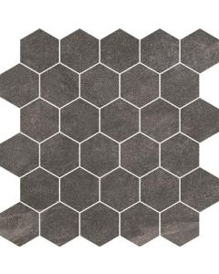 Durstone Mustang Black Natural 26,5x30,5 Hexagon Mosaico