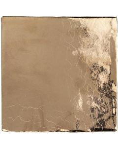 Steenbok Rustic Handmade Gold Glossy 13x13