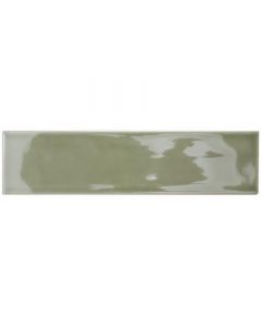 Steenbok Rustic Stripe Olive Green Glossy 7,5x30
