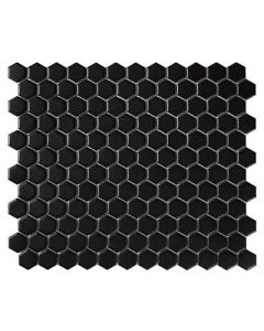 Intermatex Tech Hexagon Black Matt 26x30