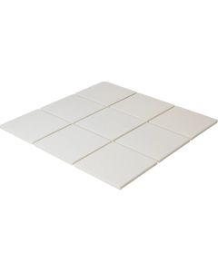THE MOSAIC FACTORY London Vierkant Super White Matt