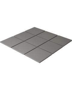 THE MOSAIC FACTORY London Vierkant Dark Grey Matt
