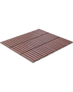 THE MOSAIC FACTORY Sevilla Rechthoek Smoked Cherry Glossy