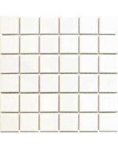 The Mosaic Factory Barcelona mozaïektegel 30.9X30.9cm Extra White Glans (AF13051) - Vierkant
