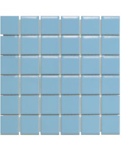 The Mosaic Factory Barcelona mozaïektegel 30.9X30.9cm Blue Glans (AF13075) - Vierkant