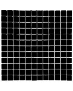 The Mosaic Factory Barcelona mozaïektegel 30X30cm Black Glans (AF230317) - Vierkant
