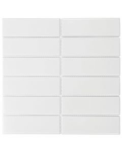 The Mosaic Factory Barcelona mozaïektegel 29.1X29.7cm White Glans (AF45051) - Rechthoek