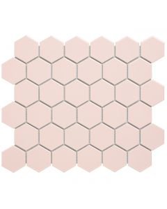 The Mosaic Factory Barcelona mozaïektegel 28.2X32.1cm Pink Glans (AFH13072) - Hexagon