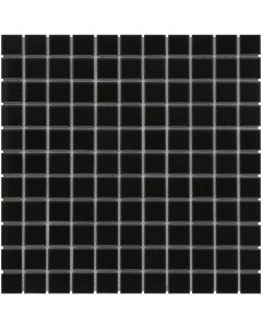 The Mosaic Factory Barcelona mozaïektegel 30X30cm Black Mat (AM230317) - Vierkant