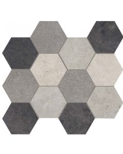 Arpa Limestone 29,5x34cm Grijs mat (Vloertegel) (Lmst.   Mix Rt)