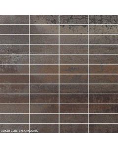 Tau Ceramica Corten Bruin 30x30cm (Corten A Bronce Mozaïek Ceravision)