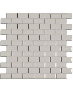 Alicon Metro Wit 29,8x32,2cm (Mini Metro Mosaic White Gloss Mozaïek Ceravision)