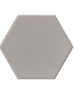 Grandeur Hexagonale 17x15cm Grijs Mat (CEHEXA057)