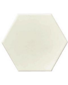 Grandeur Hexagonale 17x15cm Ivoor Mat (CEHEXA003)