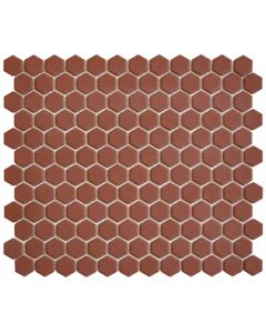 The Mosaic Factory Hexagon mozaïektegel 26X30cm Terra Cotta Mat (HM23012) - Hexagon