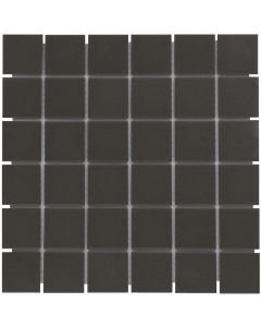 The Mosaic Factory London mozaïektegel 30.9X30.9cm Black Mat (LO1017) - Vierkant