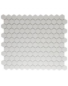 The Mosaic Factory London mozaïektegel 26X30cm Super White Mat (LOH2010S) - Hexagon