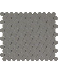 The Mosaic Factory London mozaïektegel 26X30cm Dark Grey  Mat (LOH2015) - Hexagon