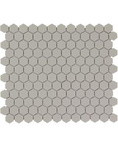 The Mosaic Factory London mozaïektegel 26X30cm Grey  Mat (LOH2029) - Hexagon