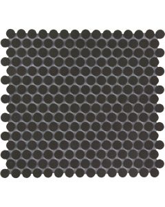 The Mosaic Factory London mozaïektegel 31.5X29.4cm Black  Mat (LOP2017) - Rond