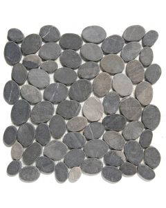 The Mosaic Factory Natural Stone mozaïektegel 30.5X30cm Dark Grey Mat (NMP360) - Organisch