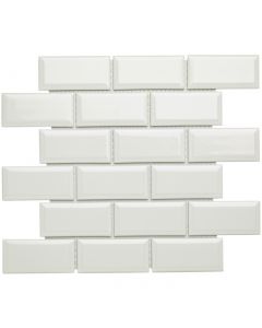 The Mosaic Factory Paris mozaïektegel 28.8X29.4cm White Glans (PAME100) - Rechthoek