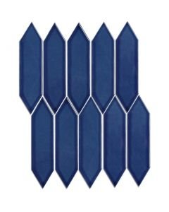 The Mosaic Factory Paris mozaïektegel 25.5X31.5cm Blue Glans (PAPIC38) - Hexagon