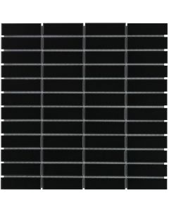 The Mosaic Factory Paris mozaïektegel 30X30cm Black Mat (PARM925) - Rechthoek