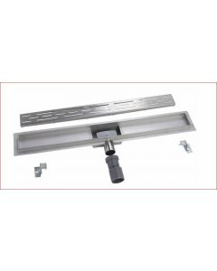 Portelo Drain 7x80cm Rvs (BWTP/DRFLENSDESIGNROOSTER/80)