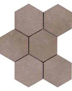 Ragno Rewind R4CR Vloertegel 6-kant 18X21cm Argilla 9,5mm Mat R9