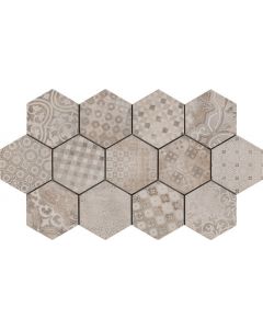 Ragno Rewind R4DV Wandtegel Decor 18X21cm Cement 9,5mm Mat R9