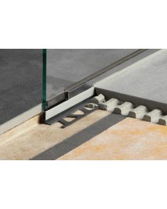 Schluter Showerprofile SPWS19AE/300 Showerprofile L=300H=8 B=19 Alu.Bruut mat