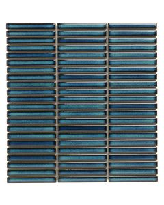 The Mosaic Factory Sevilla mozaïektegel 28.2X30.8cm Azure Blue speckle Glans (SEF12625) - Rechthoek
