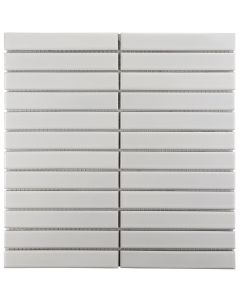 The Mosaic Factory Sevilla mozaïektegel 29.6X30cm White Glans (SEF22100) - Rechthoek