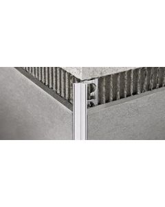 PROGRESS Proterminal Profile Alu. White L-shaped 270cm - 8mm