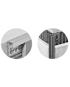 PROGRESS Projolly Profile RVS Brushed Square-shaped 270cm - 8mm