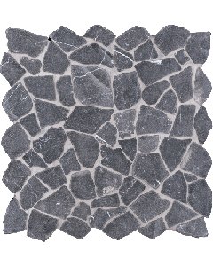 Van Lith Naturstein-Mosa 30x30cm Nero Marquina Mozaiektegel (RM-0003)
