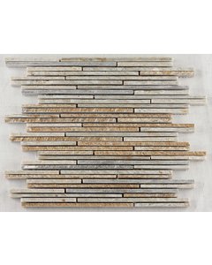 Van Lith Naturstein-Mosa 30x30cm Sticks Quartz.G Mozaiektegel (CM-09006)