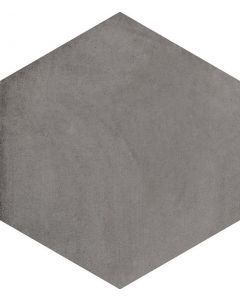 Vives Laverton Hexágono Bampton Grafito 23x26,6