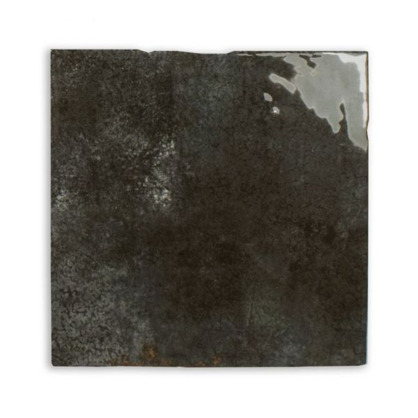 CeraVision Enamel Zwart 12,5x12,5cm (Enamel Square Charcoal Ceravision)