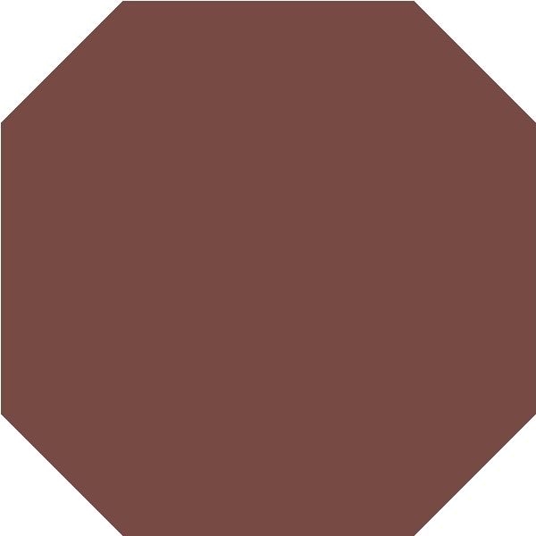 Topcer Field Materials Rood 10x10cm (L4420 Brick Red Octagon)