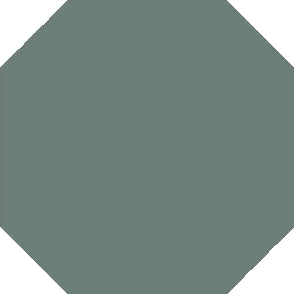 Topcer Field Materials Groen 10x10cm (L4418 Dark Green Octagon)